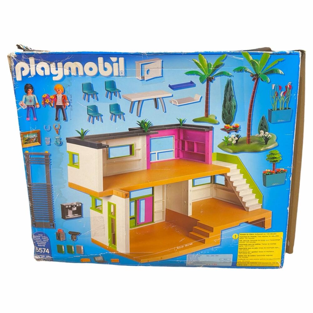 Playmobil Furnished Luxury House Modern Mansion 5574 City Life NEW (Box Damage)